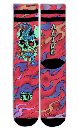 Meias American Socks Dead and Alive – Mid High
