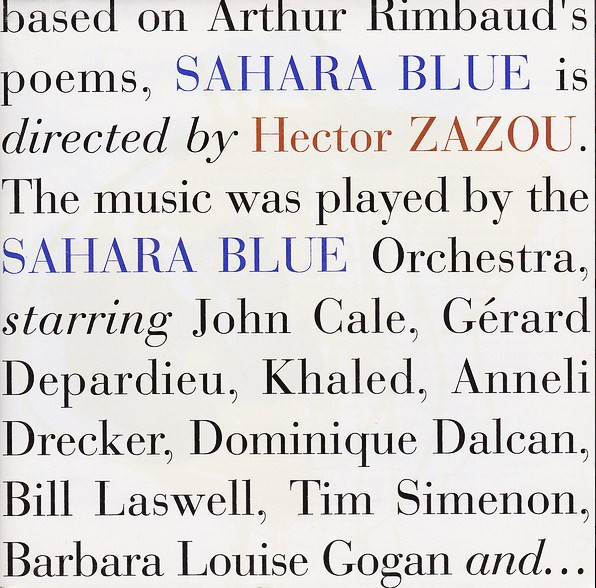 Hector Zazou – Sahara Blue