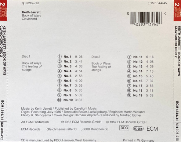 Keith Jarrett – Book Of Ways