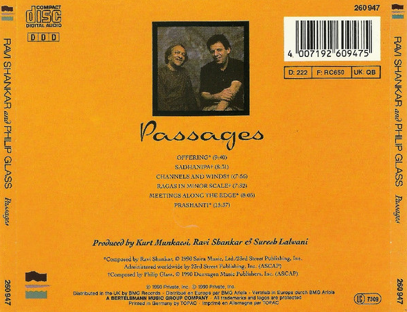 Ravi Shankar And Philip Glass – Passages