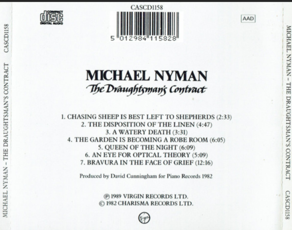 Michael Nyman – The Draughtman's Contract
