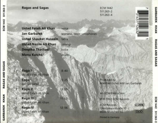 Jan Garbarek / Ustad Fateh Ali Khan & Musicians From Pakistan – Ragas And Sagas