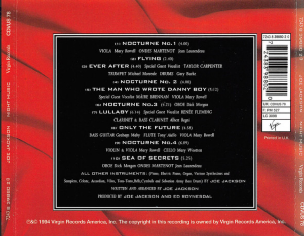 Joe Jackson – Night Music