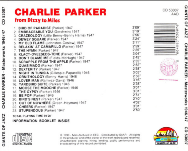 Charlie Parker – Masterworks 1946-1947