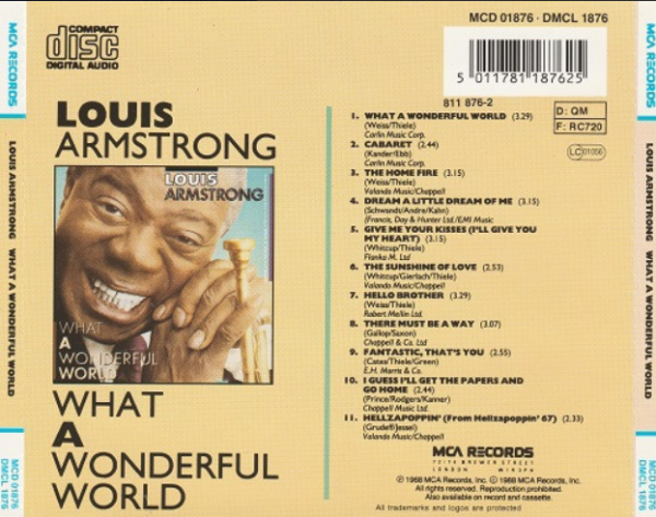 Louis Armstrong – What A Wonderful World