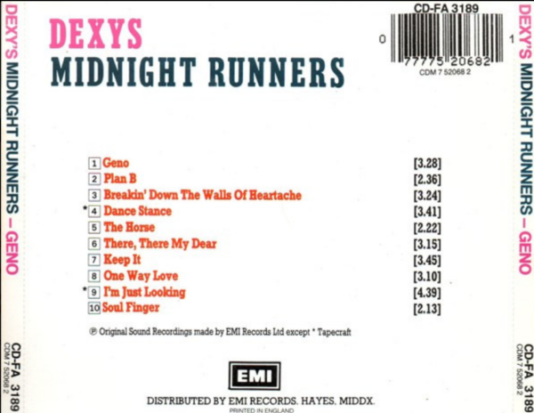 Dexys Midnight Runners ‎– Geno