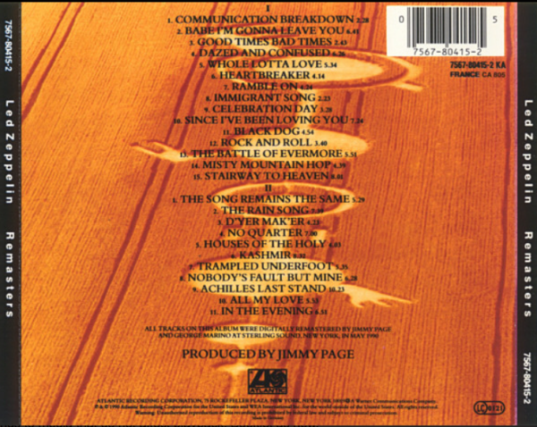 Led Zeppelin ‎– Remasters