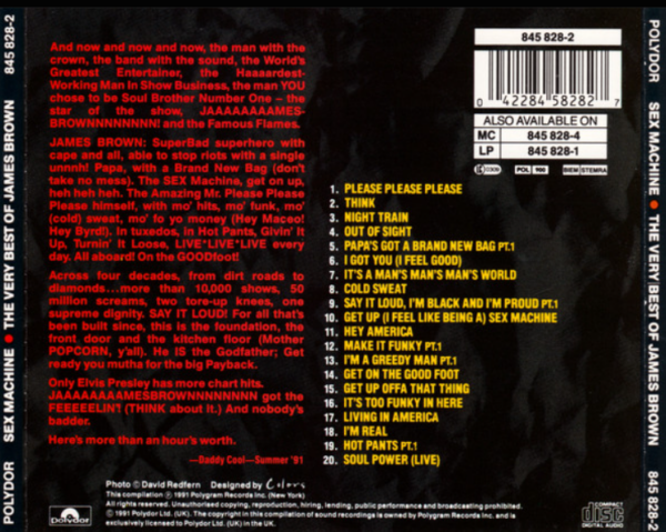 James Brown ‎– Sex Machine: The Very Best Of James Brown