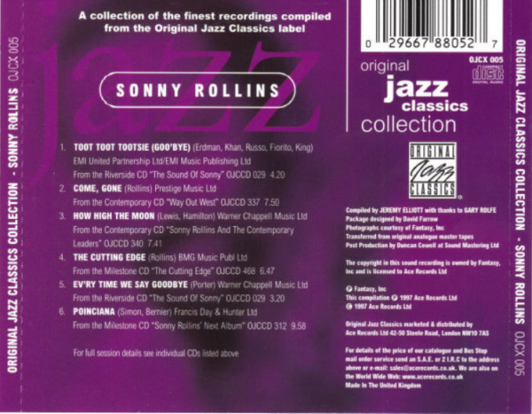 Sonny Rollins ‎– Original Jazz Classics Collection