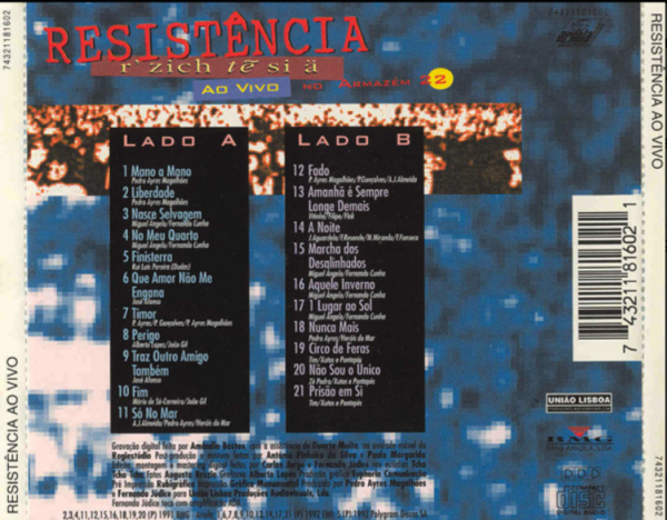 Resistência ‎– Ao Vivo No Armazém 22