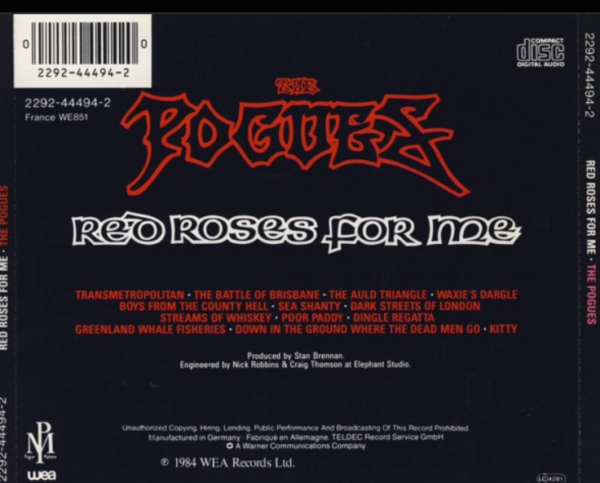 The Pogues ‎– Red Roses For Me