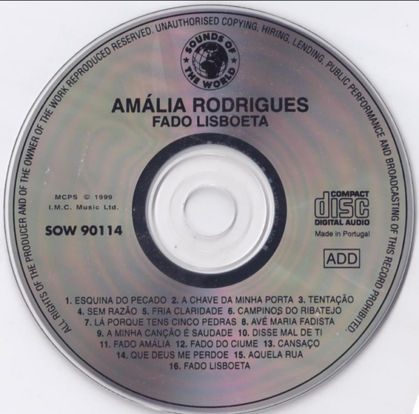 Amália Rodrigues ‎– Fado Lisboeta